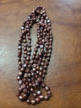 100” Brown Pearl Strand Never Worn